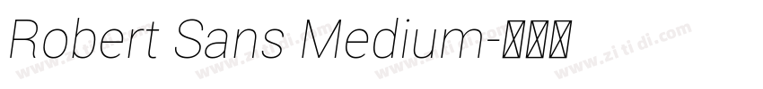 Robert Sans Medium字体转换